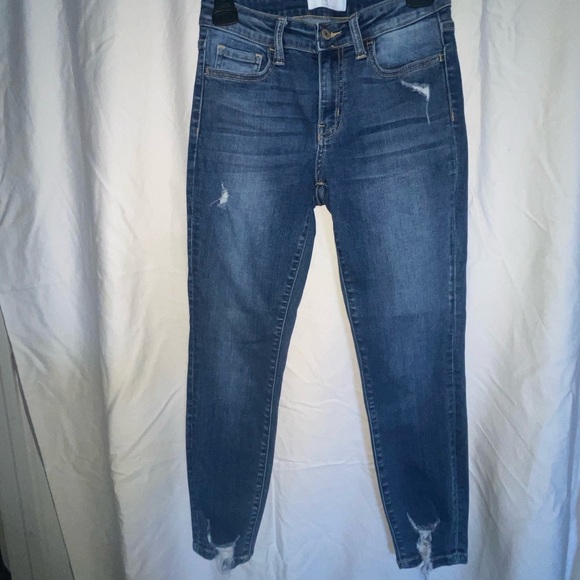 Vervet Denim - Classic Dark Blue Skinny Jeans